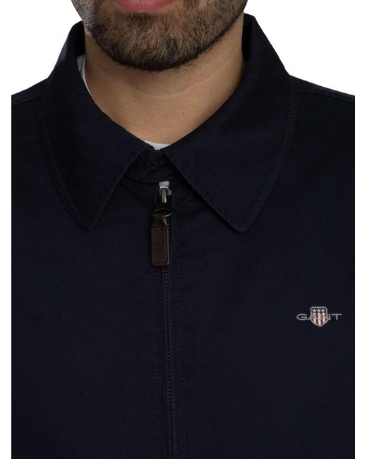 Gant Blue Cotton Windcheater Jacket for men