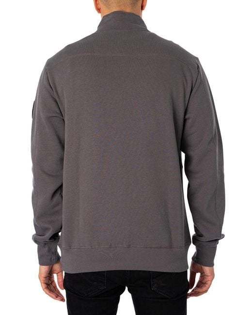Marshall Artist Gray Siren 1/4 Zip Sweatshirt for men