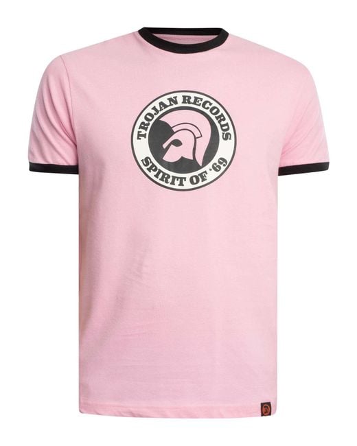 Trojan Pink Spirit Of 69 T-shirt for men