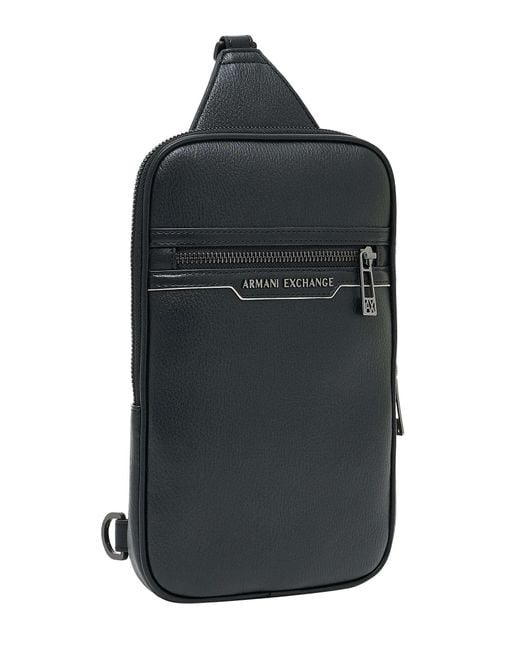 ARMANI EXCHANGE Black One Shoulder Bag for men