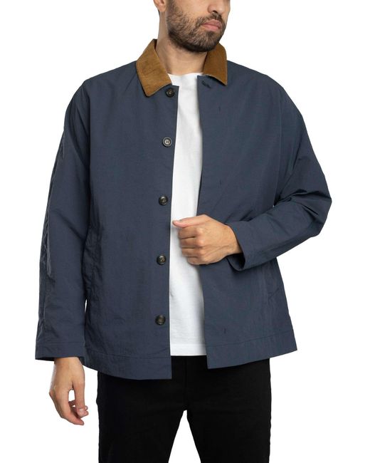 Barbour Blue Short Rokig Showerproof Jacket for men