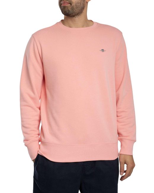 Gant Pink Regular Shield Sweatshirt for men