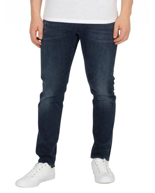Levi's Abu Dark Blue 512 Slim Taper Jeans for men