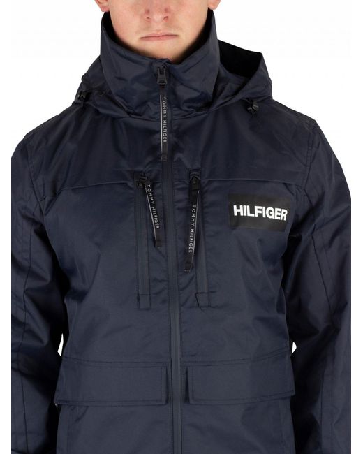Tommy hilfiger tech clearance hooded jacket