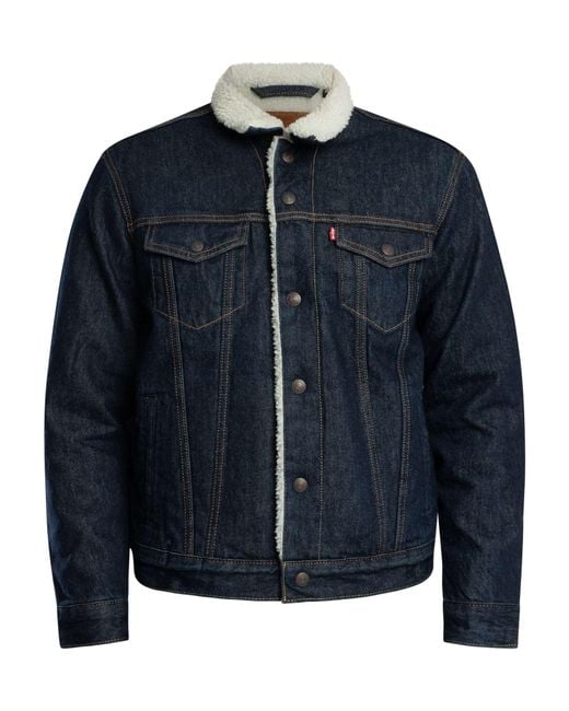Levi's Blue Type 3 Sherpa Trucker Jacket for men