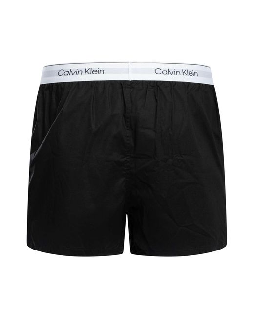 Calvin Klein Black 3 Pack Slim Boxers for men