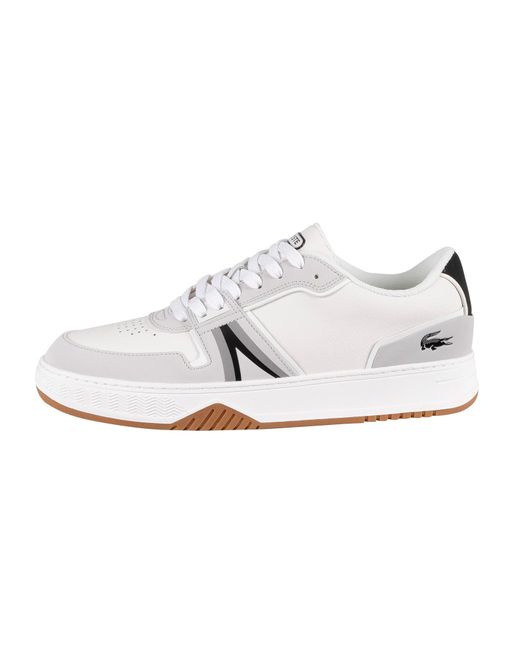 Lacoste L001 0722 2 Sma Leather Trainers in White/Black (White) for Men |  Lyst Canada