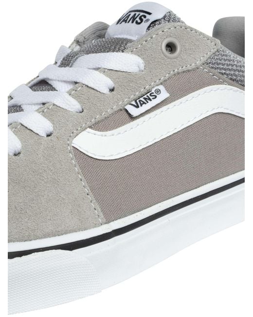 Vans White Filmore Suede Canvas Trainers for men