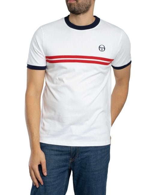 Sergio Tacchini White Supermac T-shirt for men