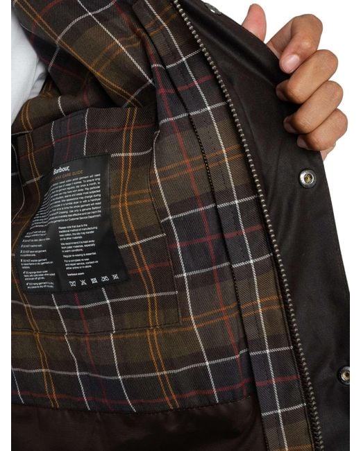 Barbour Black Ashby Wax Jacket for men