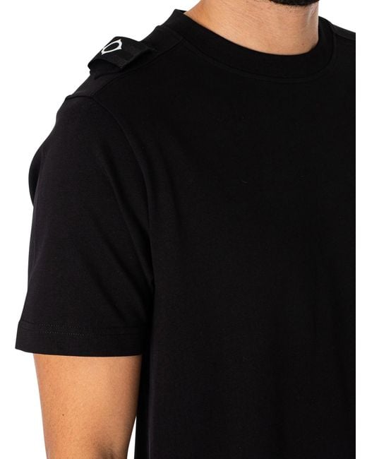 Ma Strum Black Cargo Pocket T-shirt for men