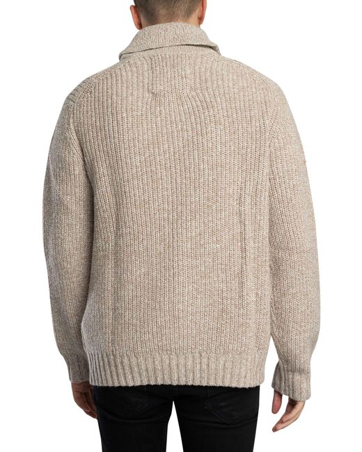Superdry Natural Shawl Collar Jumper for men