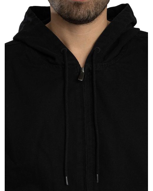 Dickies Black Unlined Canvas Barn Hooded Jacket for men