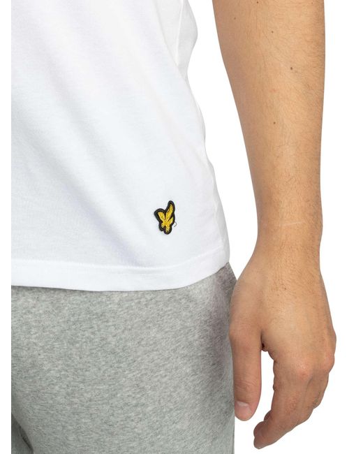 Lyle & Scott Black Basic 3 Pack T-shirt for men
