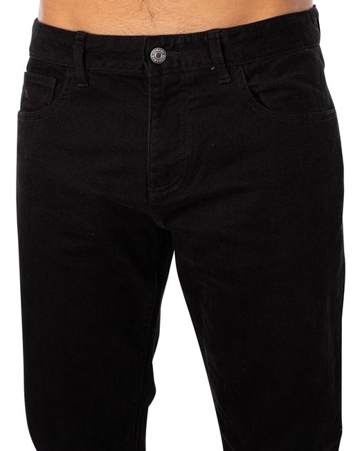Armani Exchange Black Slim 5 Pocket Jeans for men