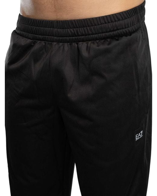 EA7 Black Gym Zip Hoodie Tracksuit for men