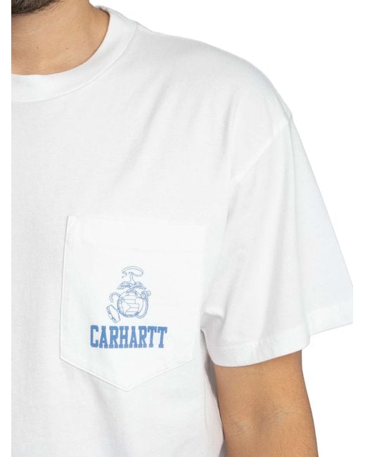 Carhartt White Pond Corps Pocket T-shirt for men