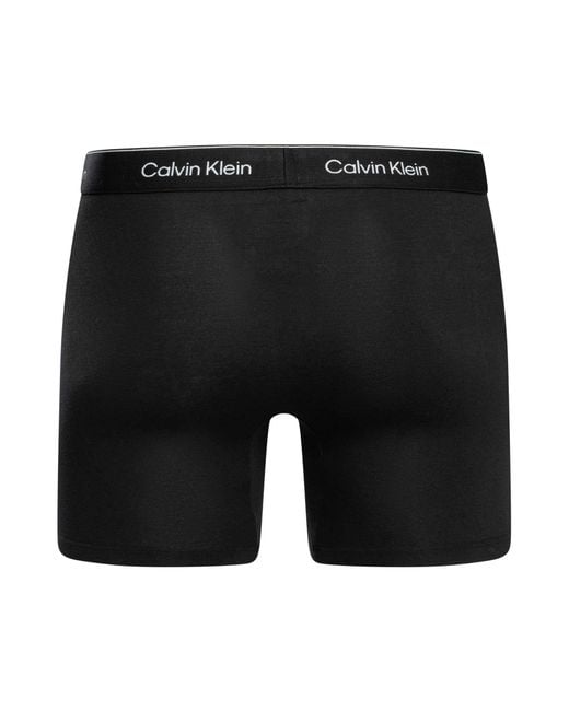 Calvin Klein Black 3 Pack Boxer Briefs for men