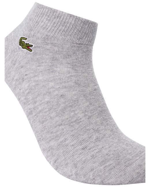 Lacoste Blue 3 Pack Low Socks for men