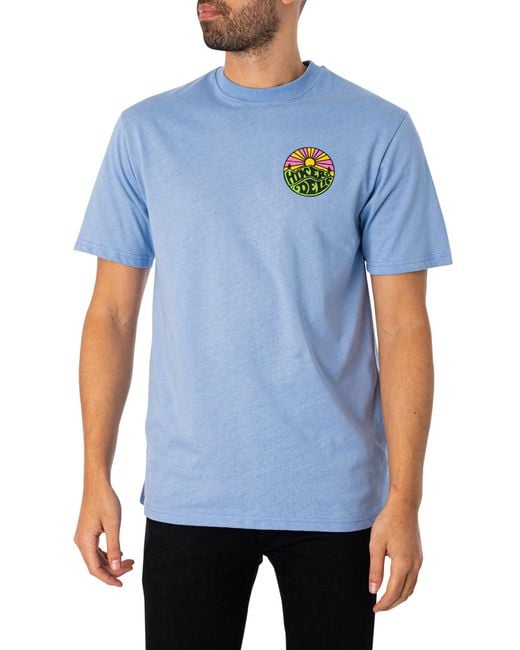 Hikerdelic Blue Original Logo T-shirt for men