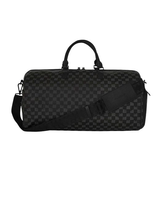 Sprayground Black Dripping Shark In Paris Duffle Bag for men