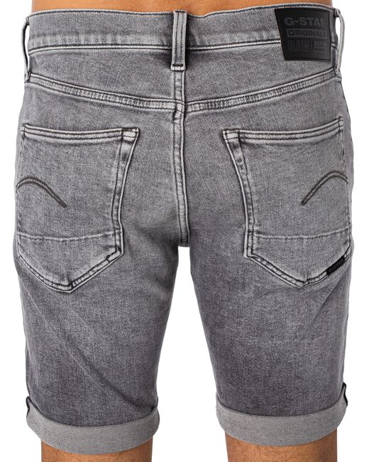 G-Star RAW Blue Dahlia Denim Slim Shorts for men