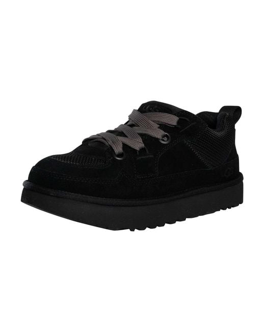Ugg Black Lowmel Suede Trainers for men