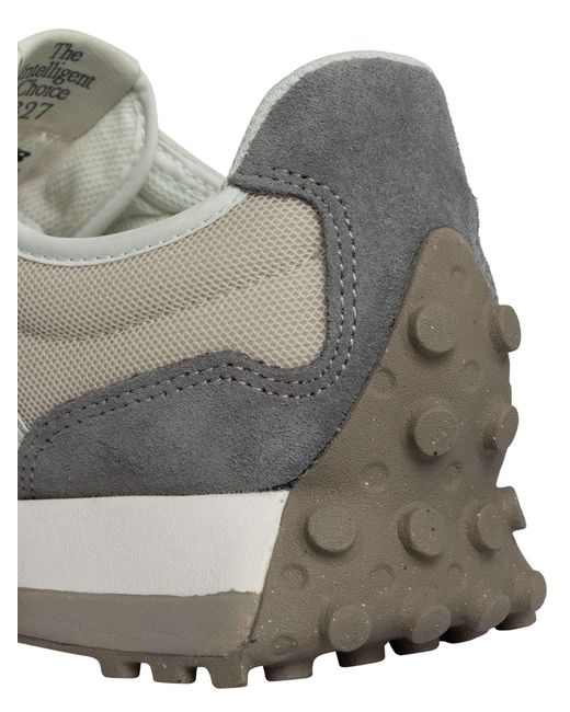 New Balance White 327 Mesh Trainers for men
