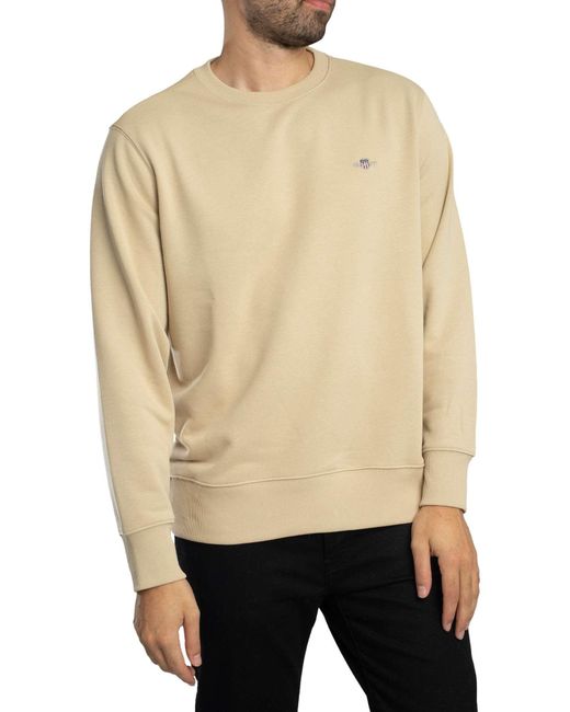 Gant Natural Regular Shield Sweatshirt for men