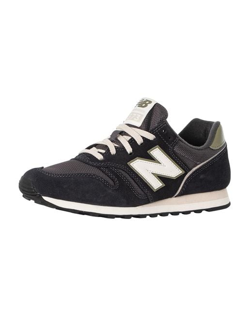 New Balance Blue 373 Suede Trainers for men