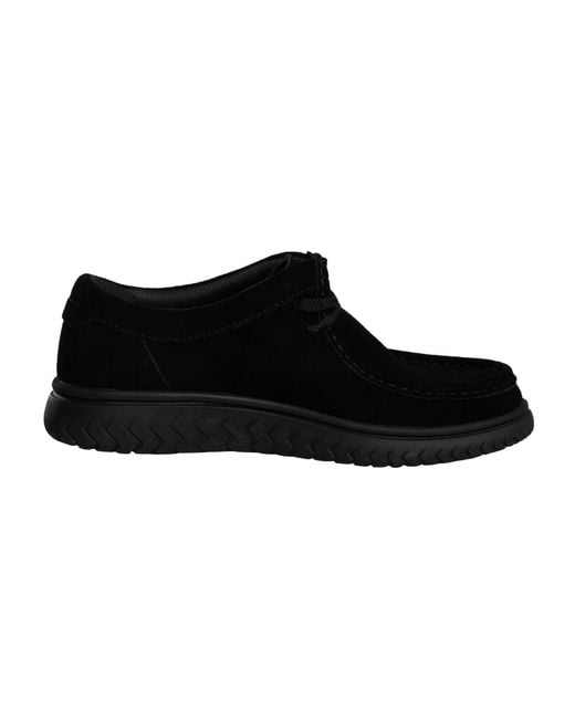 Clarks Black Relaxlite Low Suede Shoes for men