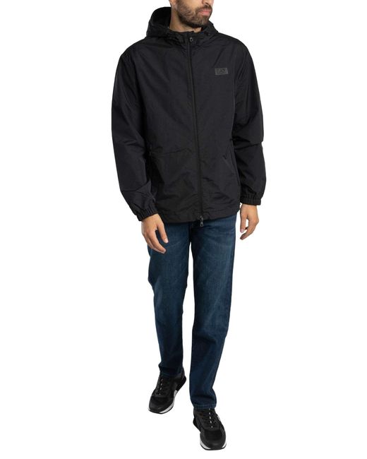 EA7 Blue Back Box Logo Jacket for men