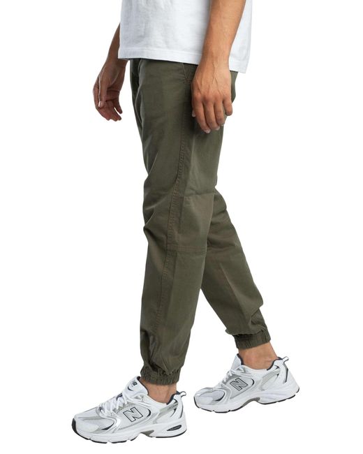 Jack & Jones Green Relaxed Kane Troy Cuffed Joggers for men