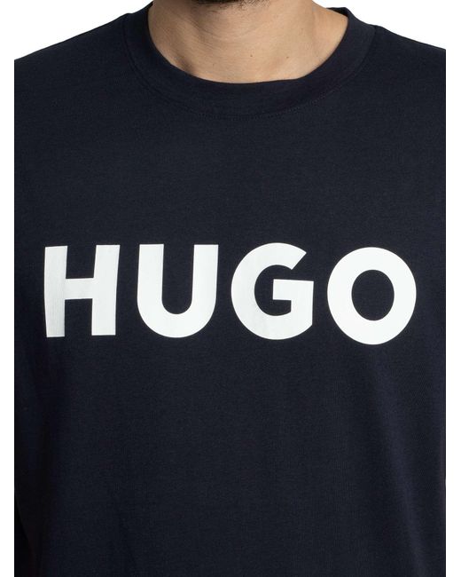 HUGO Black Dulivio Graphic T-shirt for men