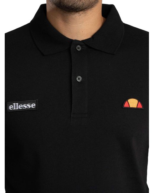 Ellesse Black Lessepsia Polo Shirt for men