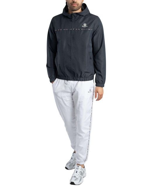 Aquascutum Blue Ripstop Piping Jacket for men