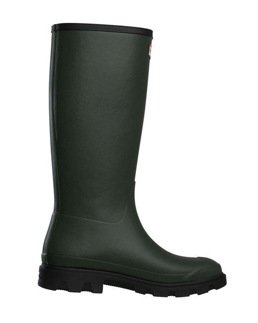 Hunter Green Downpour Field Wellington Boots for men