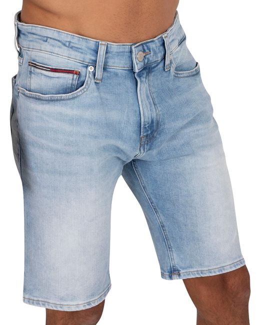 Tommy Hilfiger Scanton Slim Denim Shorts in Blue for Men | Lyst