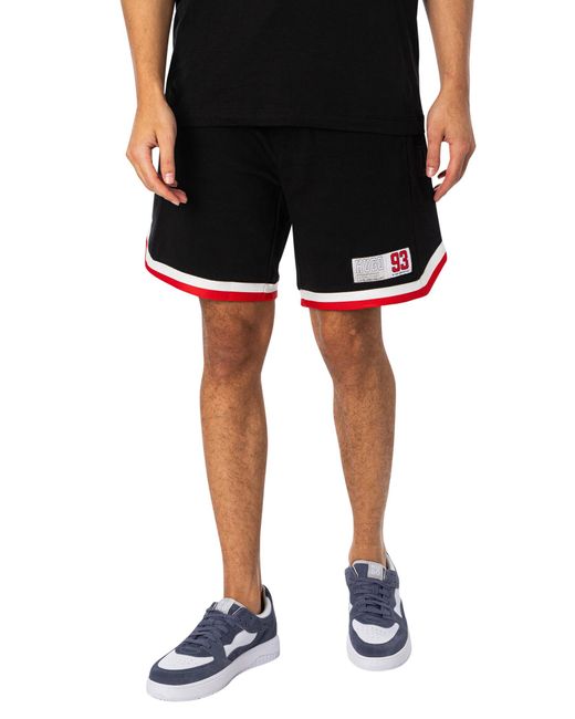HUGO Black Danopy Sweat Shorts for men