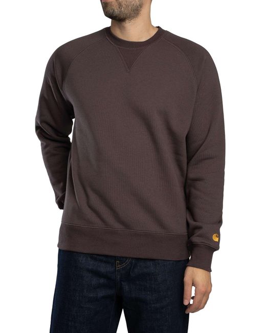 Carhartt Gray Chase Sweatshirt for men