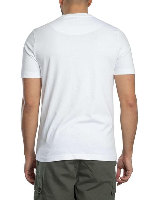 Pretty Green White Sinclair T-shirt for men
