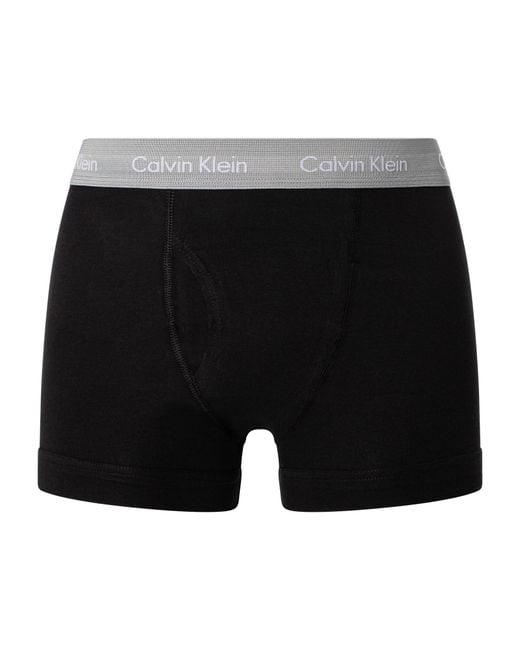 Calvin Klein Black 3 Pack Classic Trunks for men