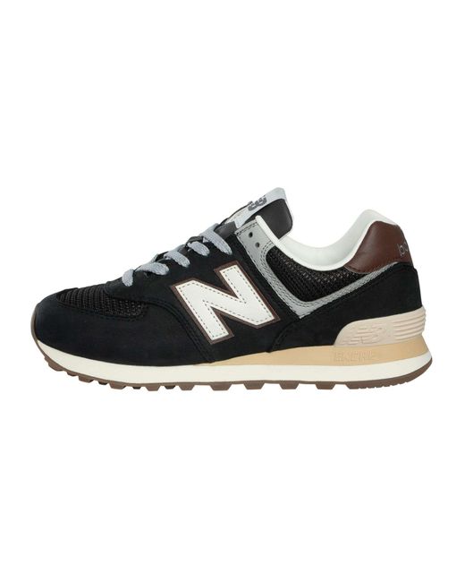 New Balance Black 574 Trainers for men