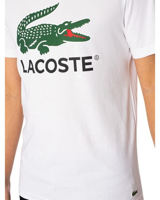 Lacoste White Graphic T-shirt for men