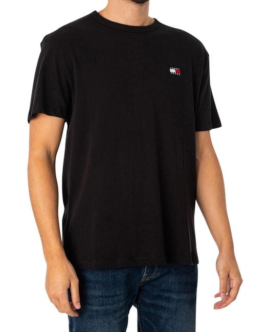 Tommy Hilfiger Black Regular Badge T-shirt for men