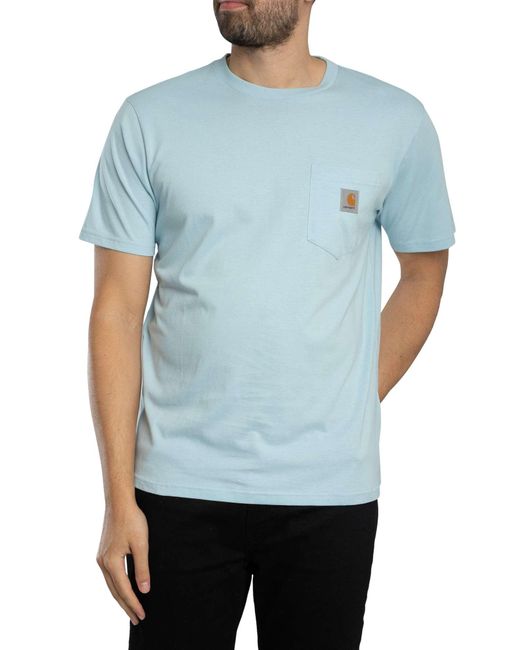 Carhartt Blue Pocket T-shirt for men