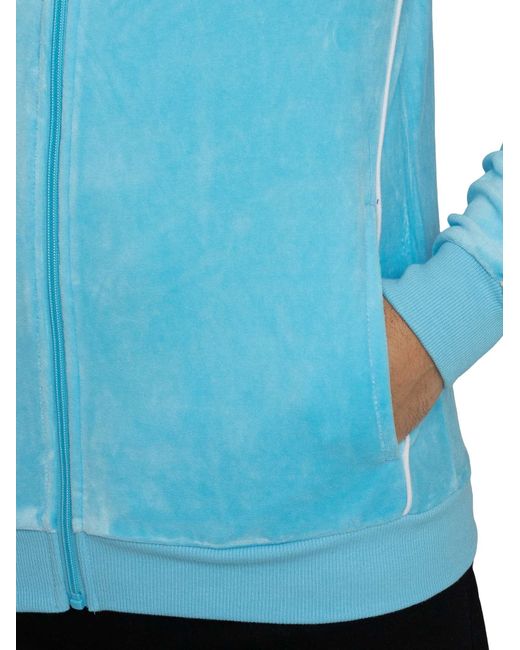 Sergio Tacchini Blue Tasso Velour Track Jacket for men