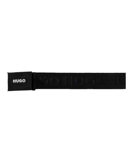 HUGO Black Garratt Belt for men
