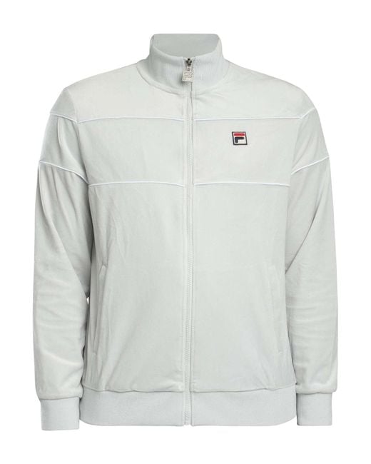 Fila Gray Vittorio Velour Jacket for men