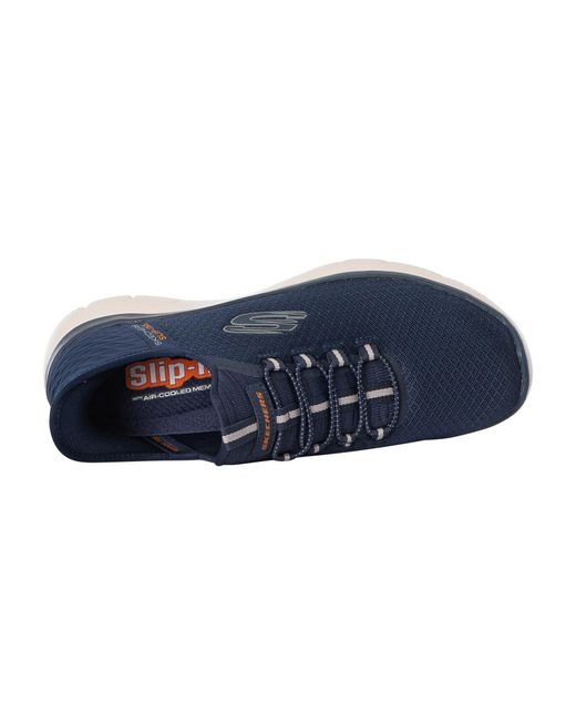 Skechers Blue Ultra Flex 3.0 Smooth Step Hands Free Slip-Ins Shoes 6.5 Ee for men